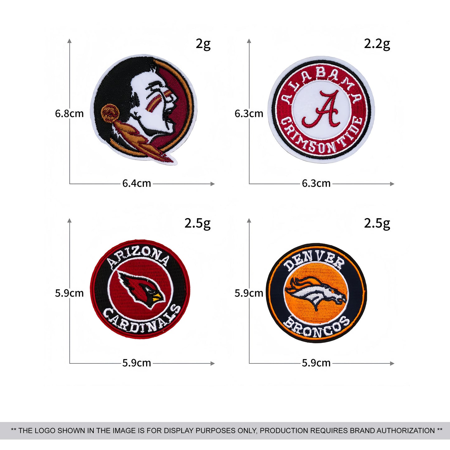 Custom Trendy Letter Embroidery Patches