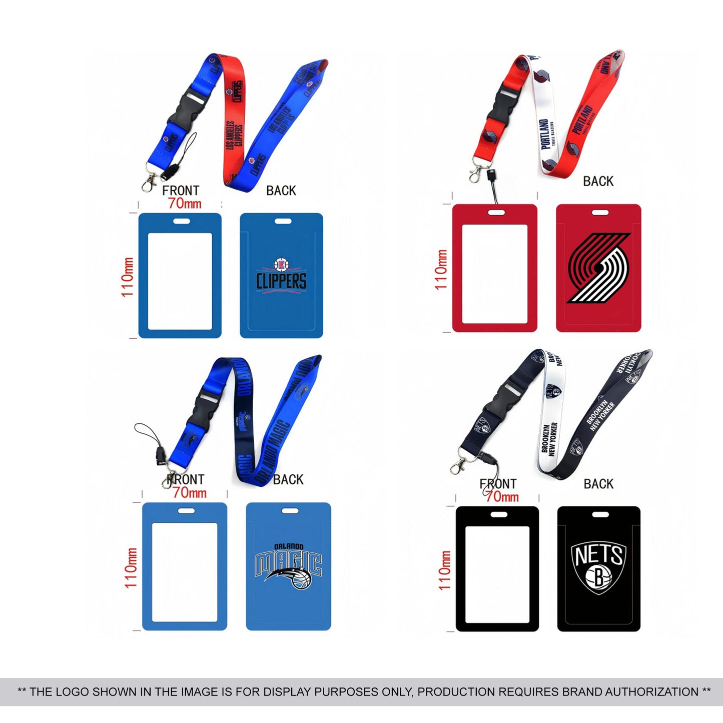 Team ID card holder and lanyard
