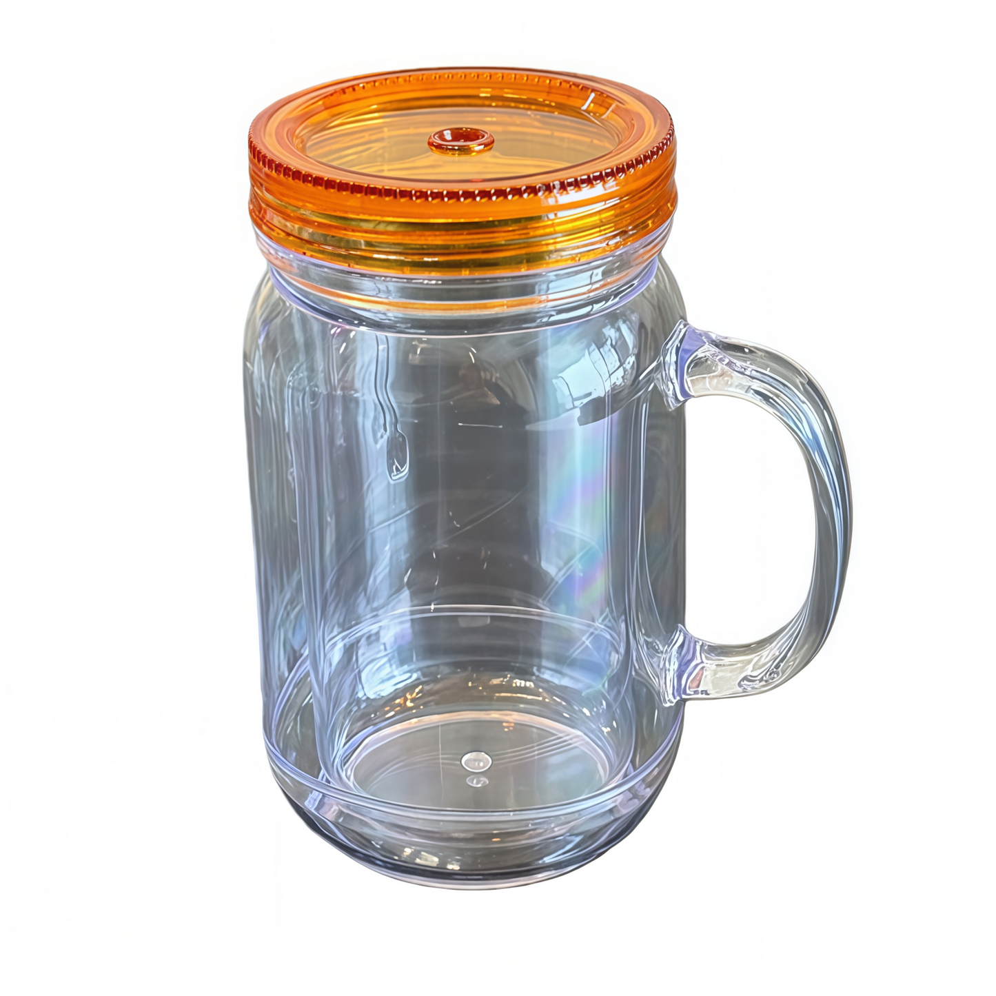 20oz double walled plastic mason jar
