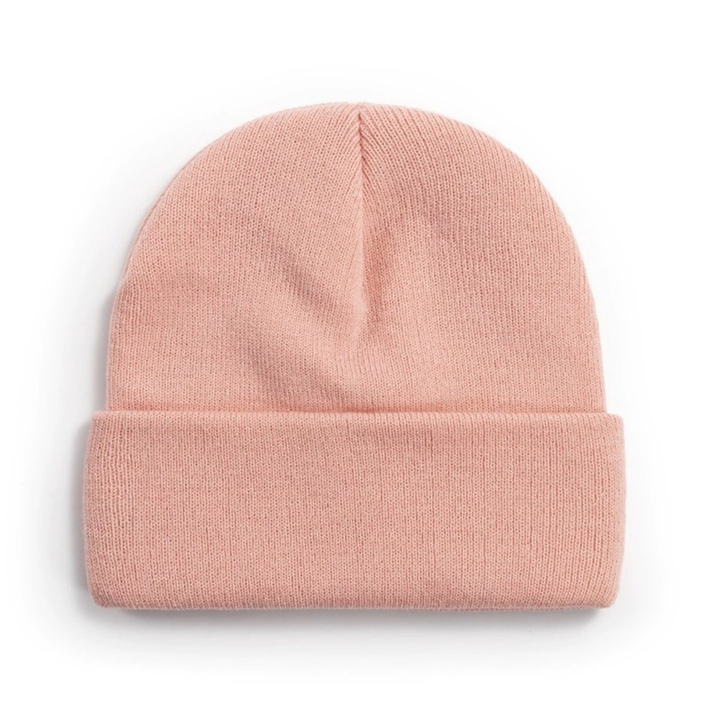 Acrylic cuffed knit hat