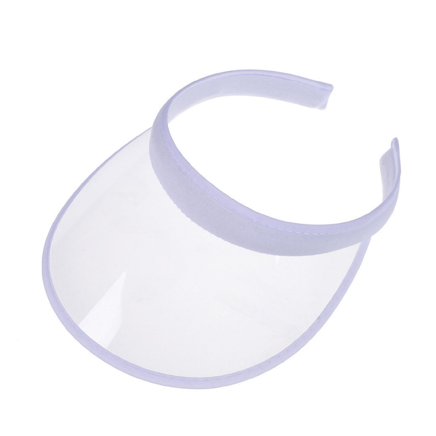 Custom Logo PVC Plastic UV Protection Hair Hoop Visor Outdoor Sun Hat