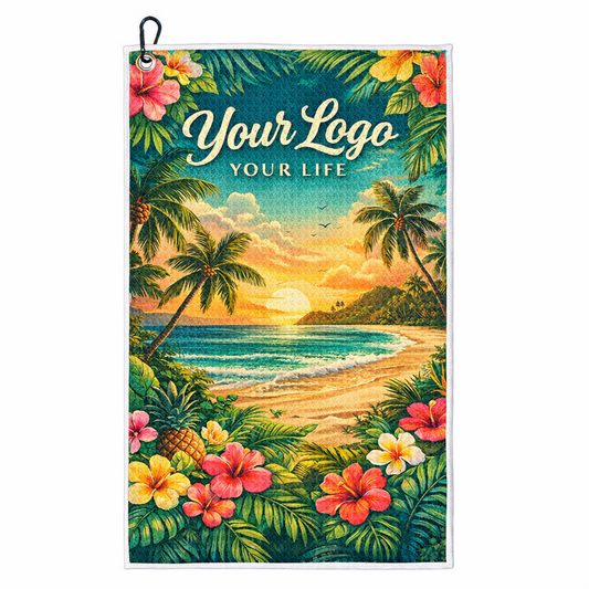 Waffle Weave Small Towel with Carabiner