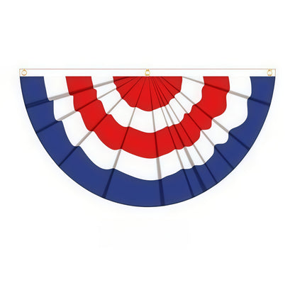 Personalized Pleated Fan Banner Flag for Parties and Festivals