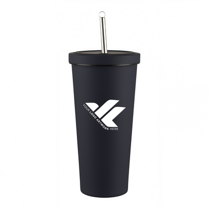 25oz stainless steel straw cup