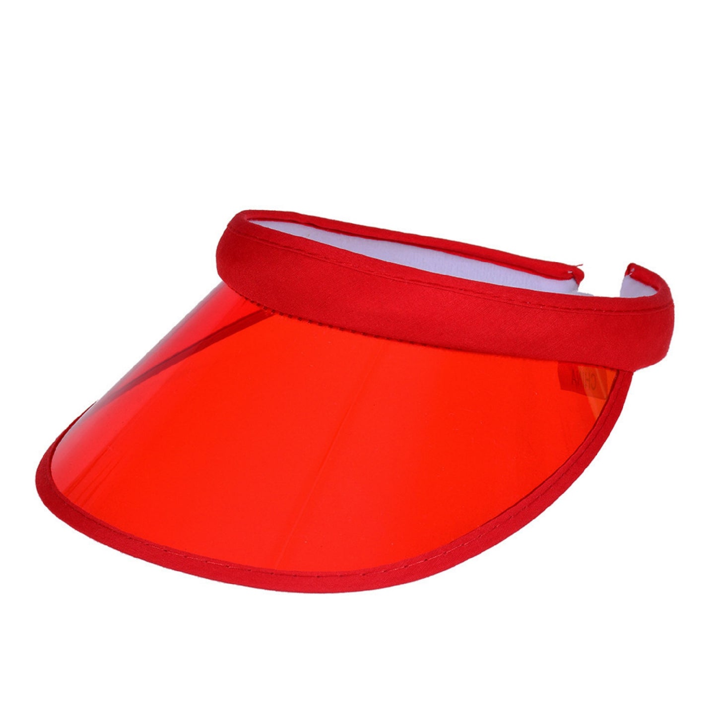 Custom Logo PVC Plastic UV Protection Hair Hoop Visor Outdoor Sun Hat