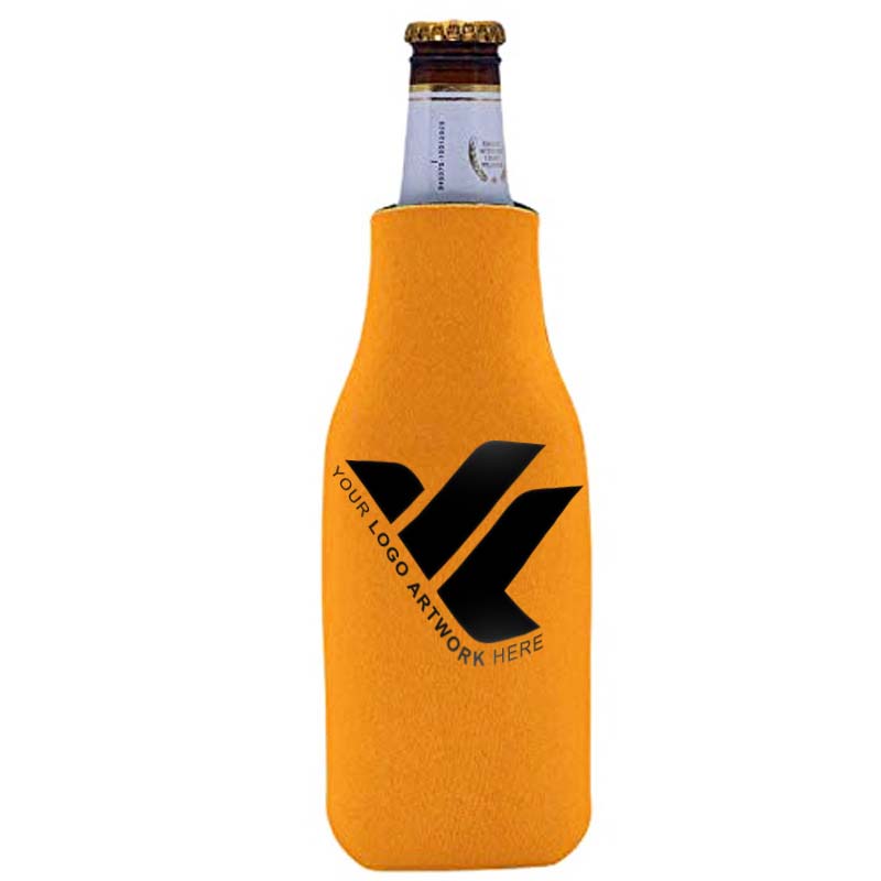 Neoprene Zippered Wine Bottle Cooler Sleeve Insulated Reusable Holder