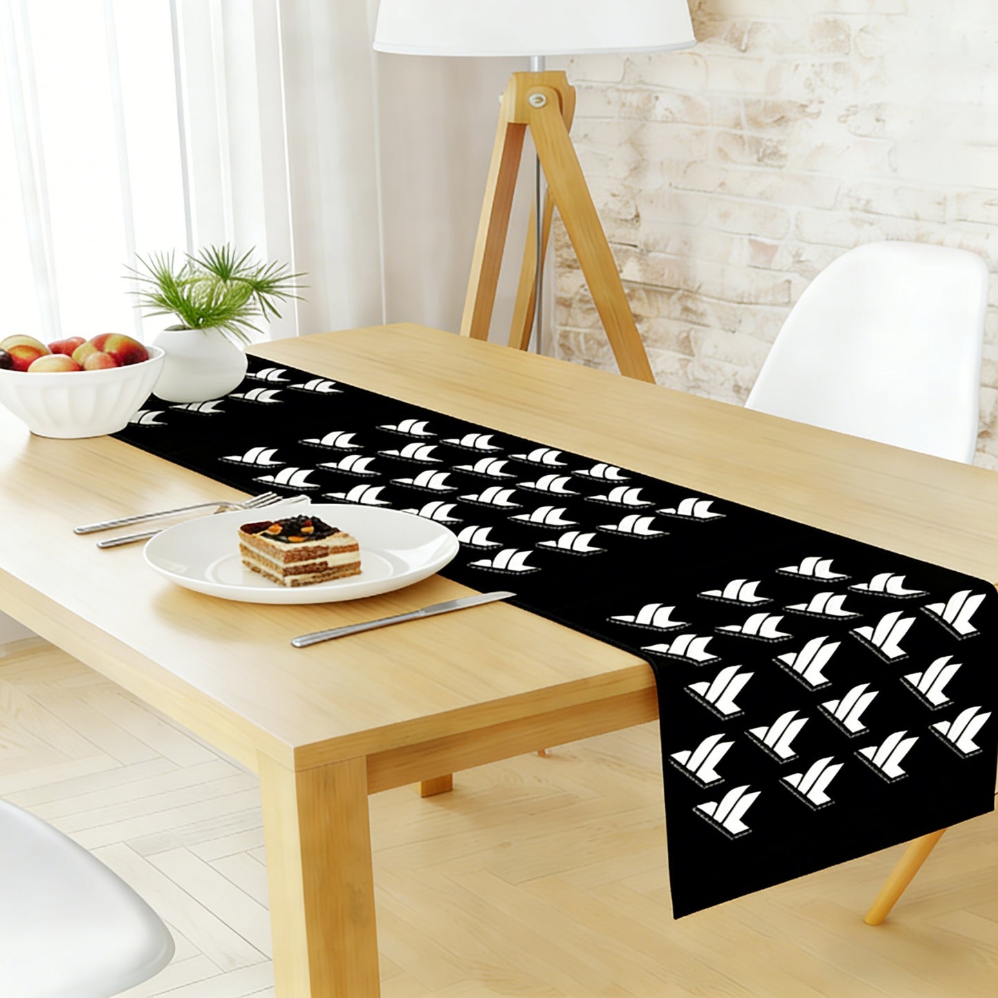 Linen like decorative table runner