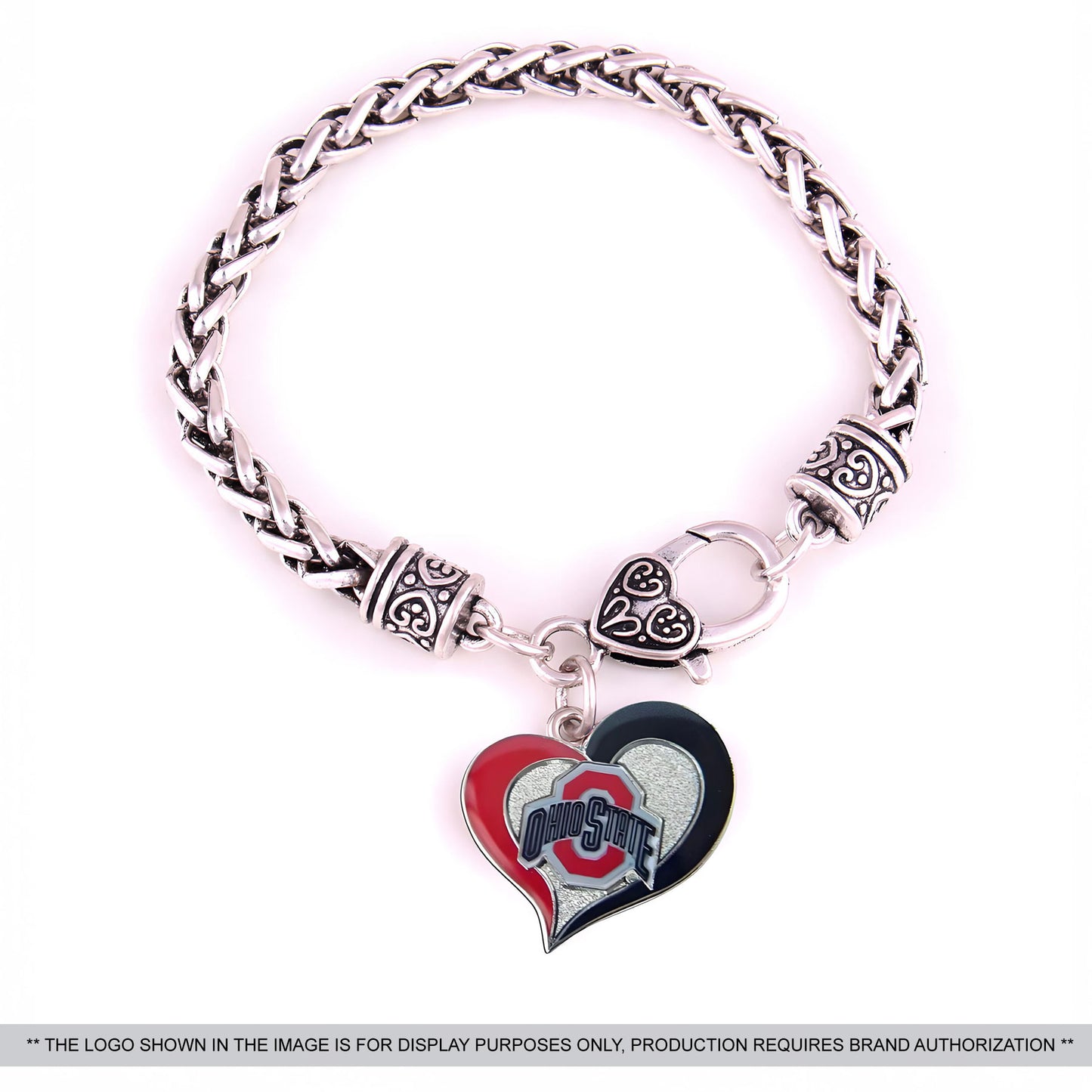 Custom Heart Pendant Bracelet