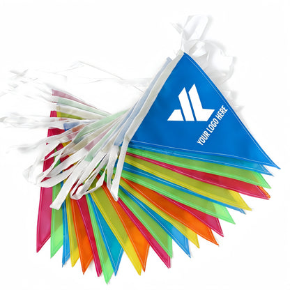 Custom logo triangular pennant flags