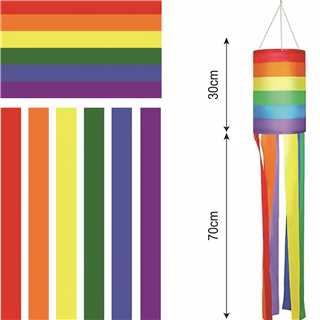 Rainbow Windsock Flag