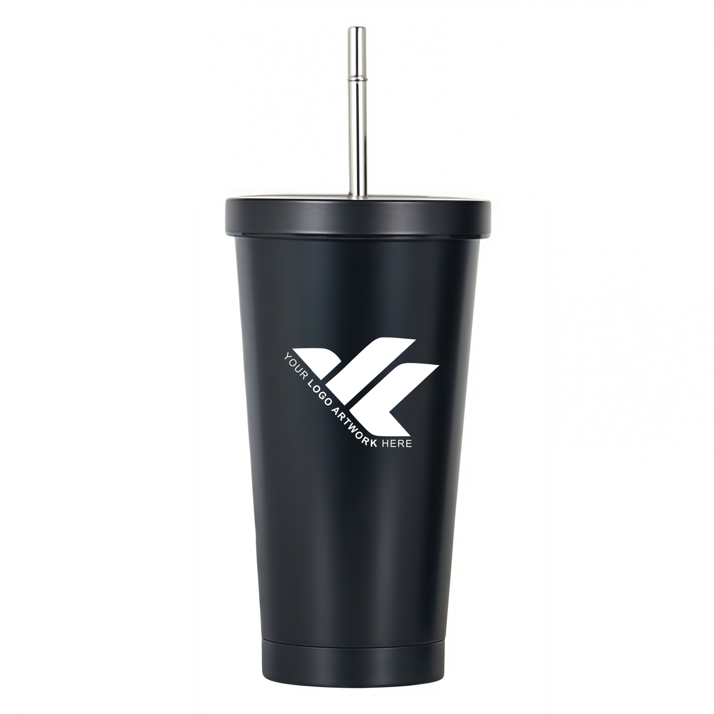 17oz stainless steel straw cup