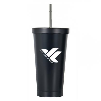 17oz stainless steel straw cup