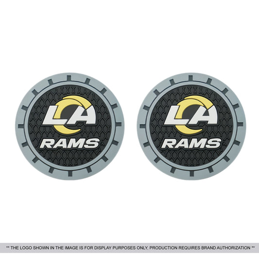 Custom PVC Team Logo Car Cup Holder Coaster Non-Slip Insert