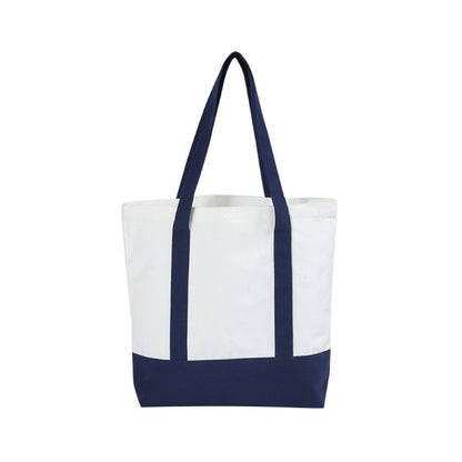 Colorful patchwork foldable canvas bag