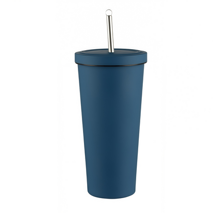 25oz stainless steel straw cup