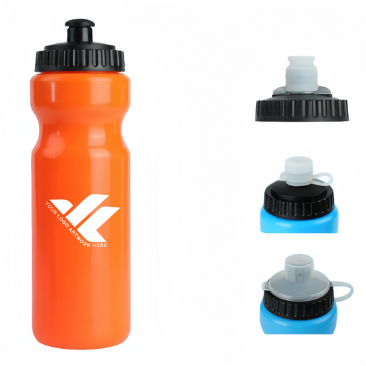Cycling plastic water bottle
