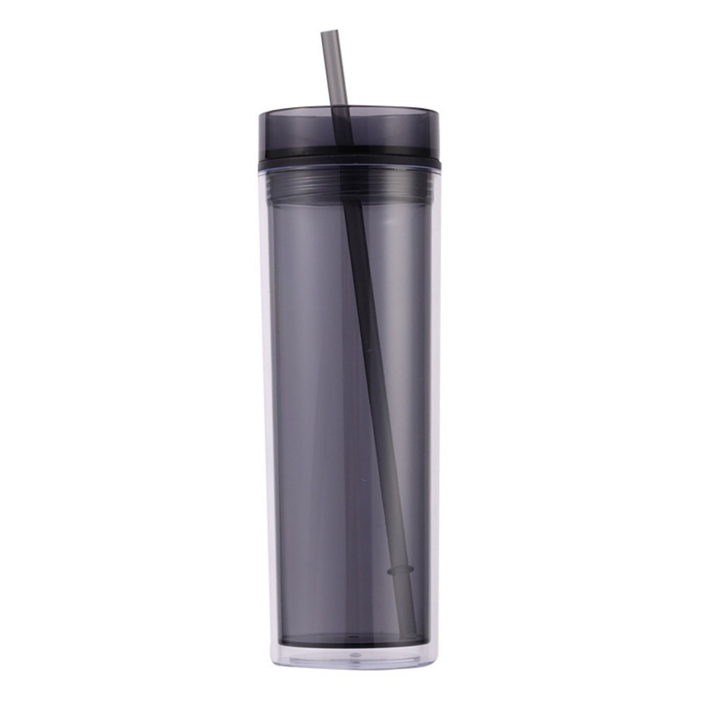 16oz double walled plastic tumbler with straw