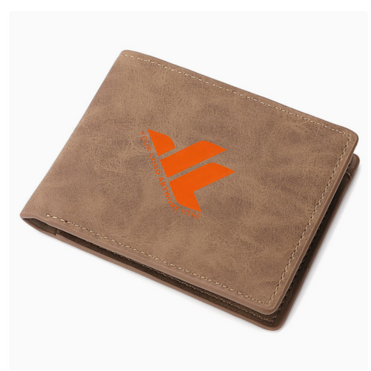 Thin vintage leather wallet