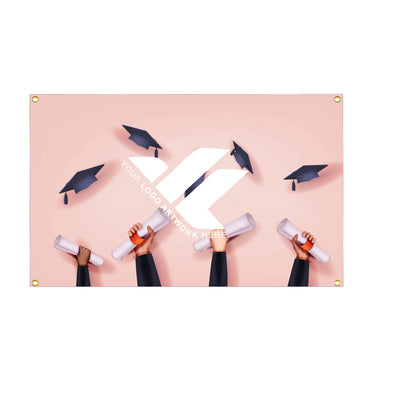 Fabric background banner flag
