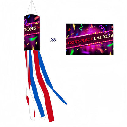 Custom made outdoor decorative windsock