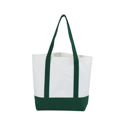 Colorful patchwork foldable canvas bag