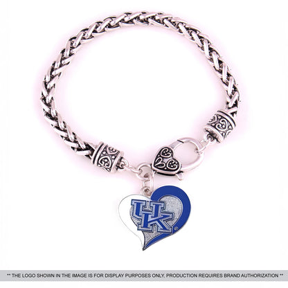 Custom Heart Pendant Bracelet