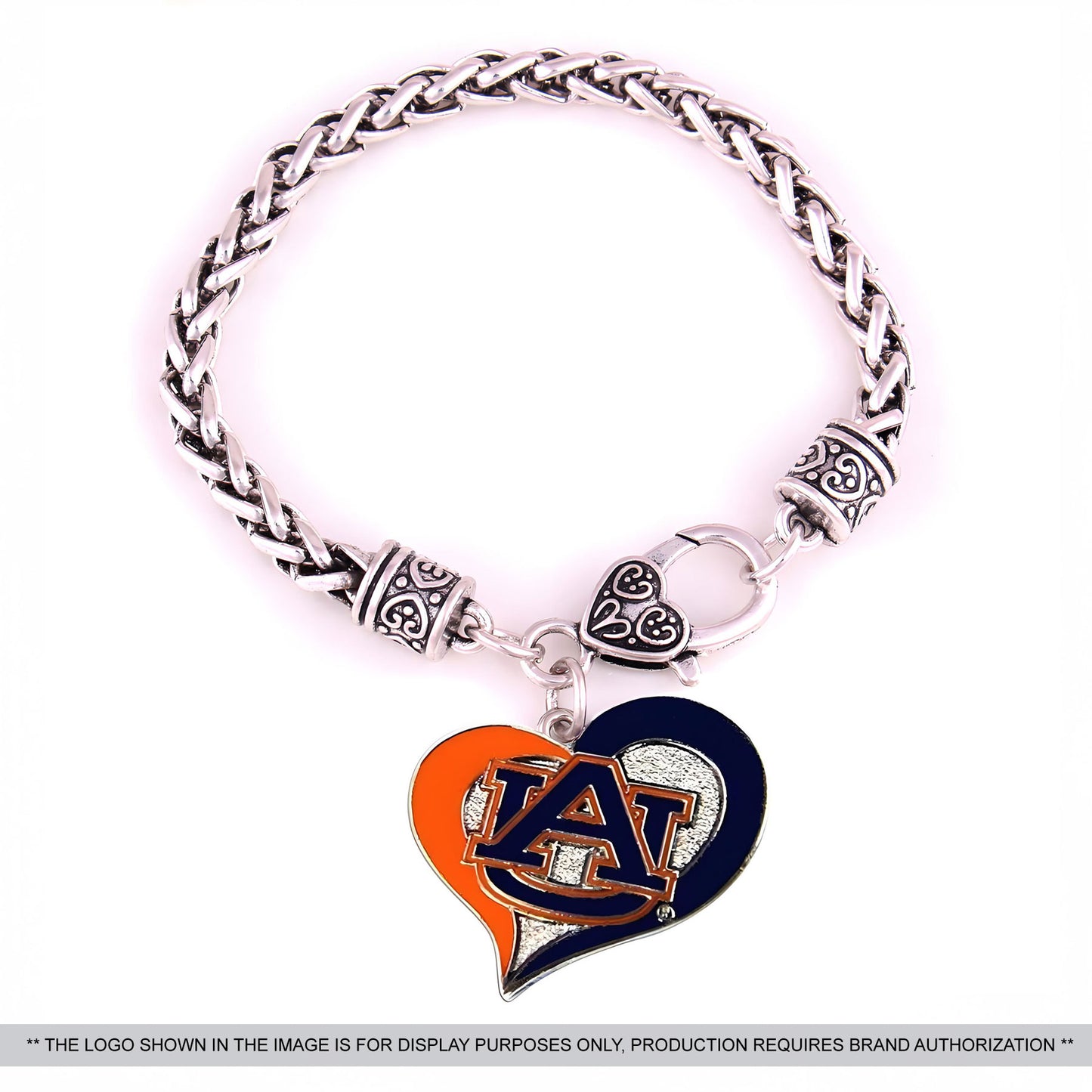 Custom Heart Pendant Bracelet