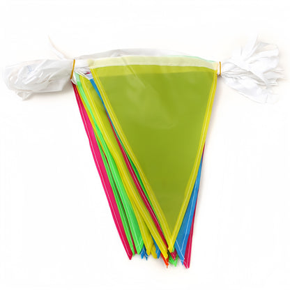 Solid colored triangular flags