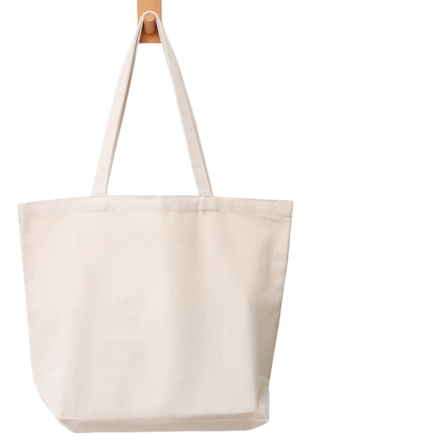 17.7 * 13.78 * 5.91inch Natural Canvas Tote Bag