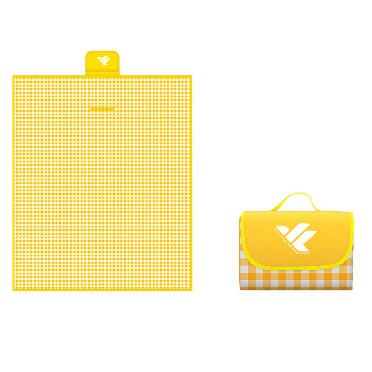 Custom Logo Waterproof Oxford Fabric Picnic Blanket