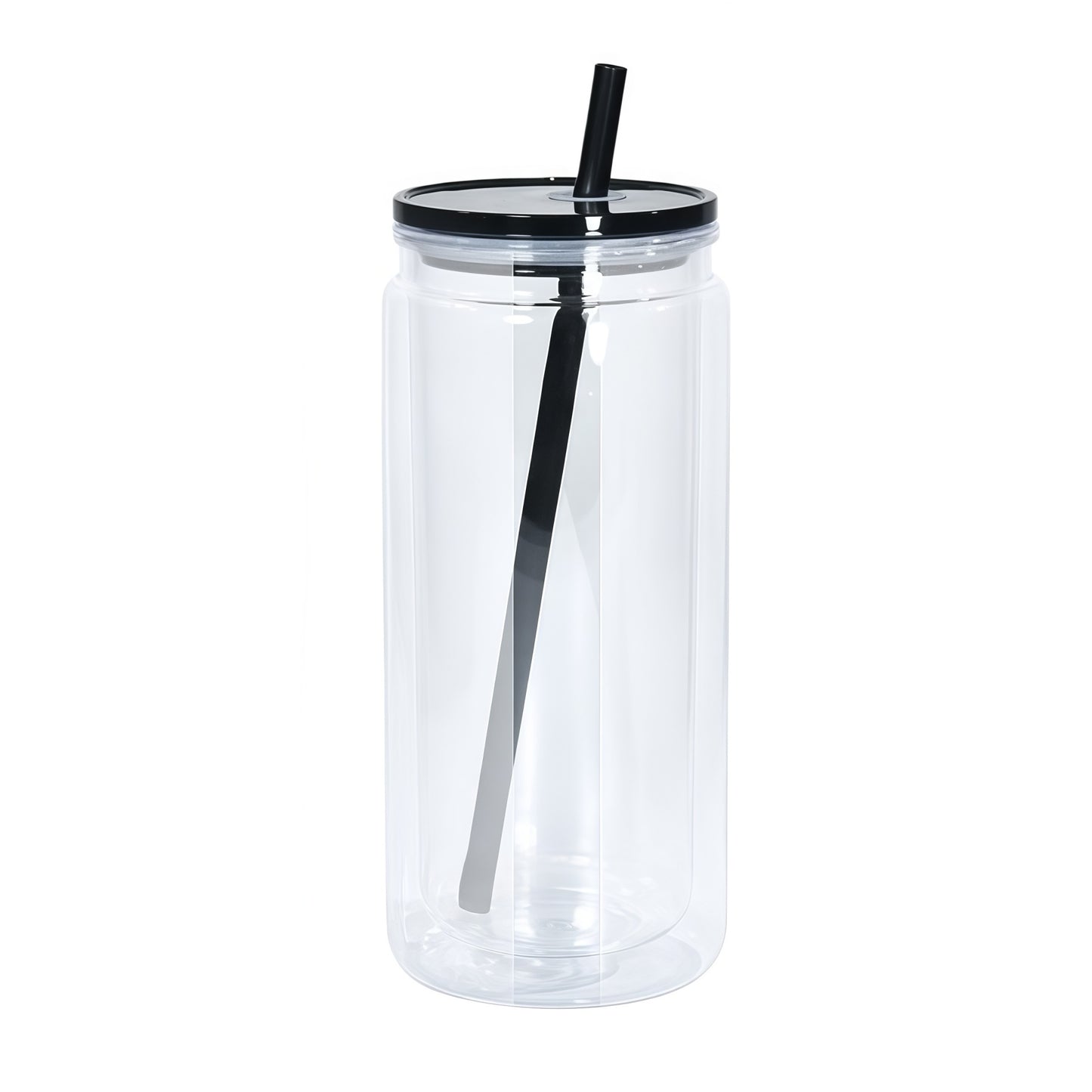 16oz double-walled plastic Mason jar