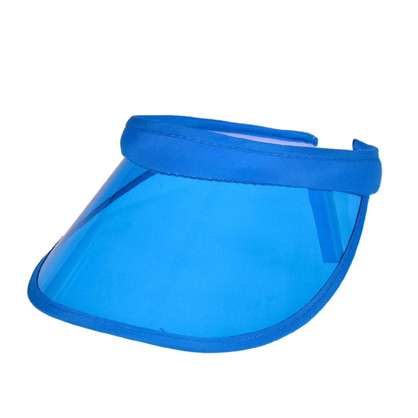 Custom Logo PVC Plastic UV Protection Hair Hoop Visor Outdoor Sun Hat