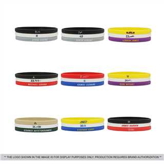Basketball Star Signature Slim Silicone Glow Wristband
