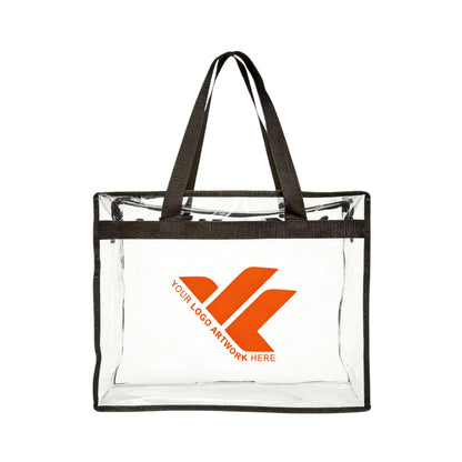 Transparent PVC tote bag