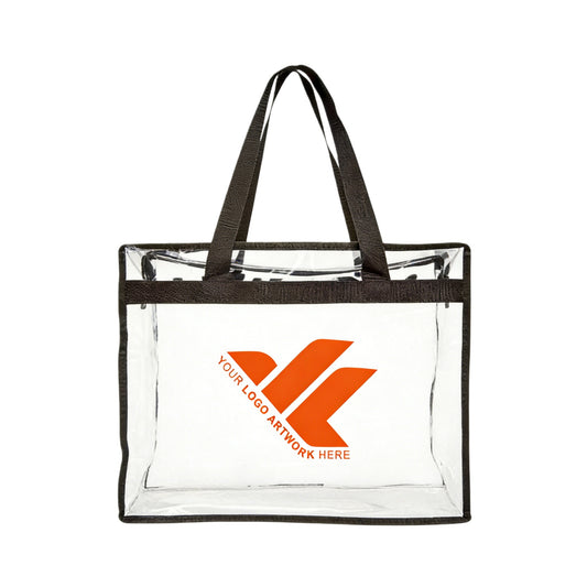 Transparent PVC tote bag
