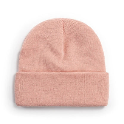 Acrylic cuffed knit hat