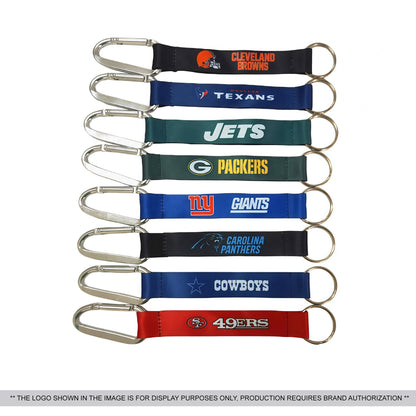 Team themed printed lanyard with pocket