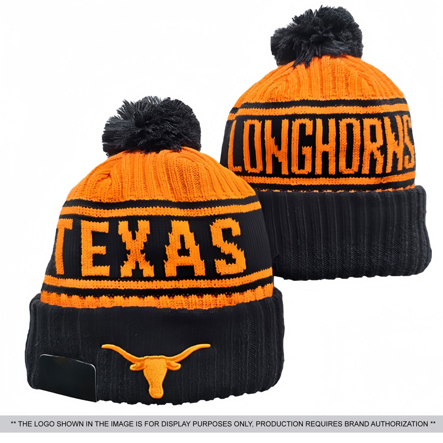 Jacquard knit hat with pom pom