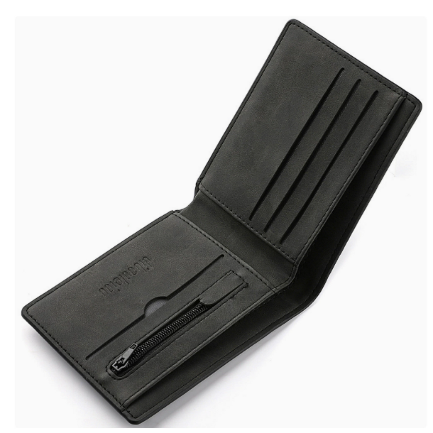 Thin vintage leather wallet