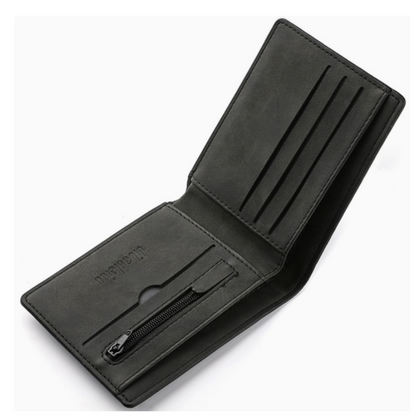 Thin vintage leather wallet