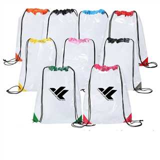 Transparent PVC Drawstring Bag