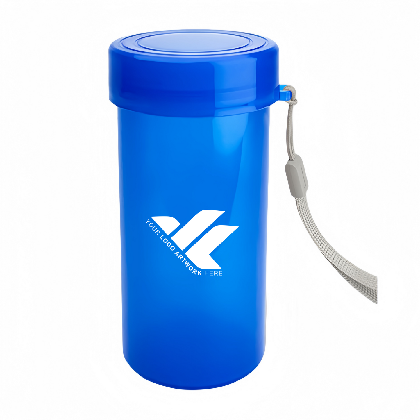 Portable plastic water bottle