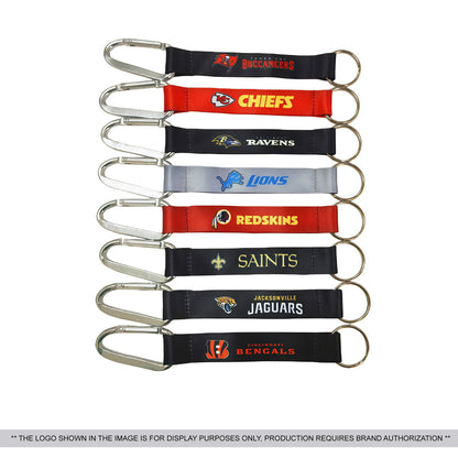 Team themed printed lanyard with pocket