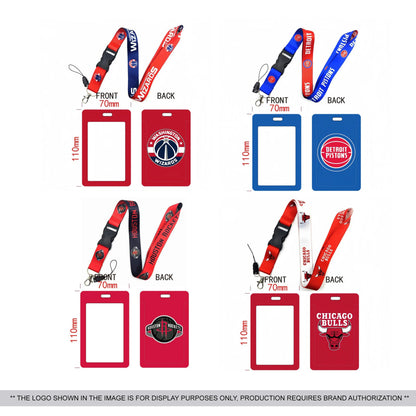Team ID card holder and lanyard