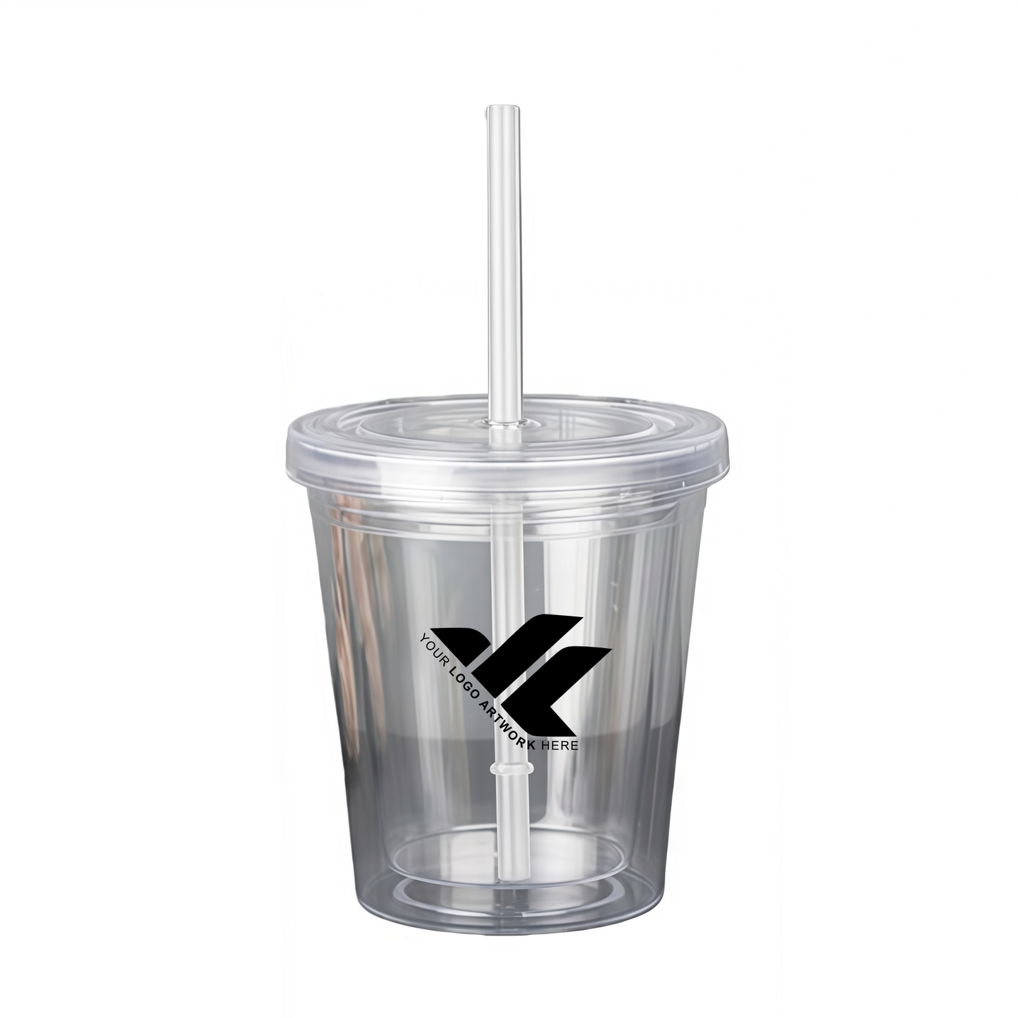 12oz double layered plastic cup