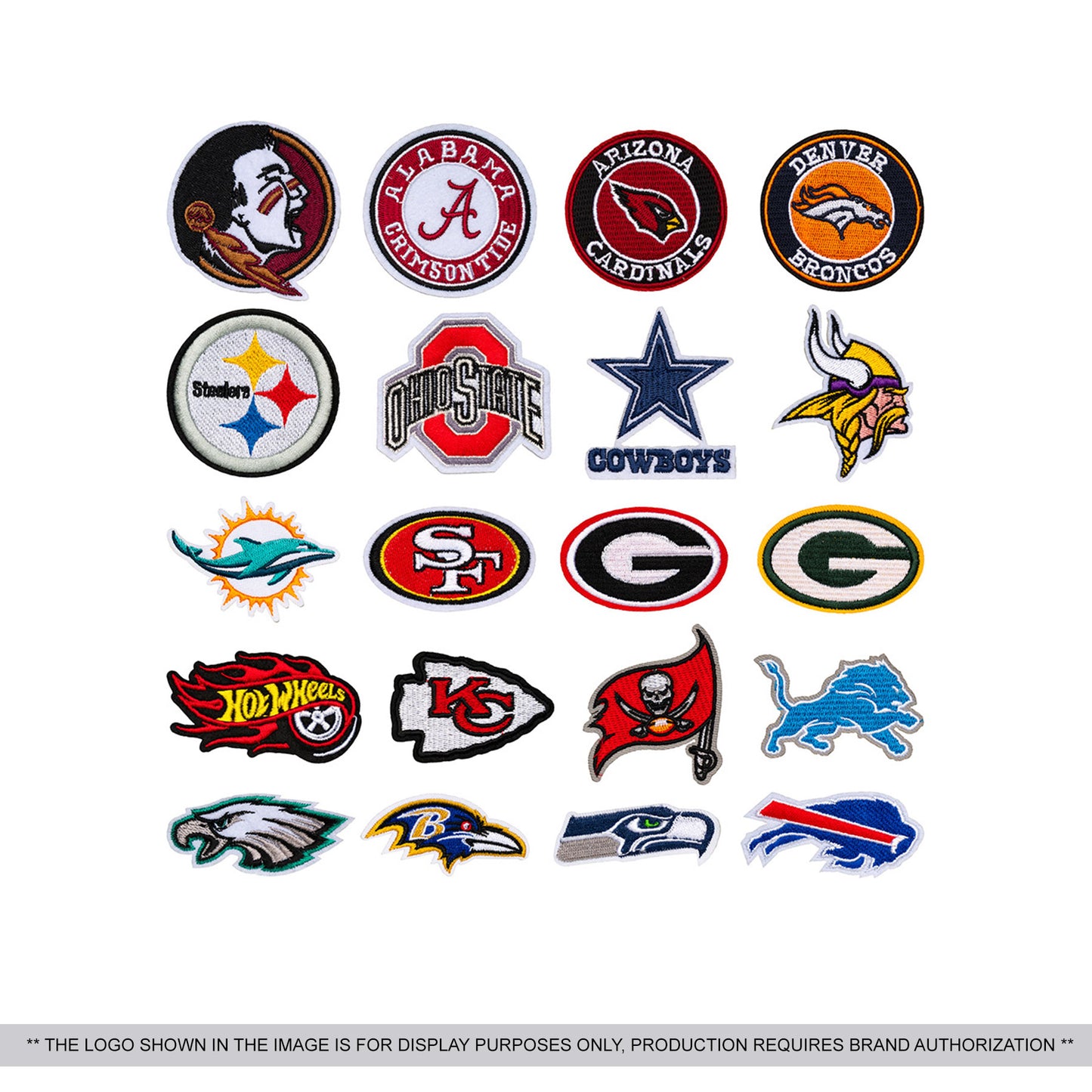Custom Trendy Letter Embroidery Patches