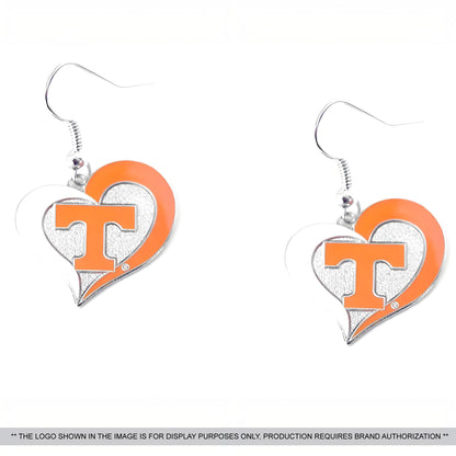 Custom Heart Charm Earrings
