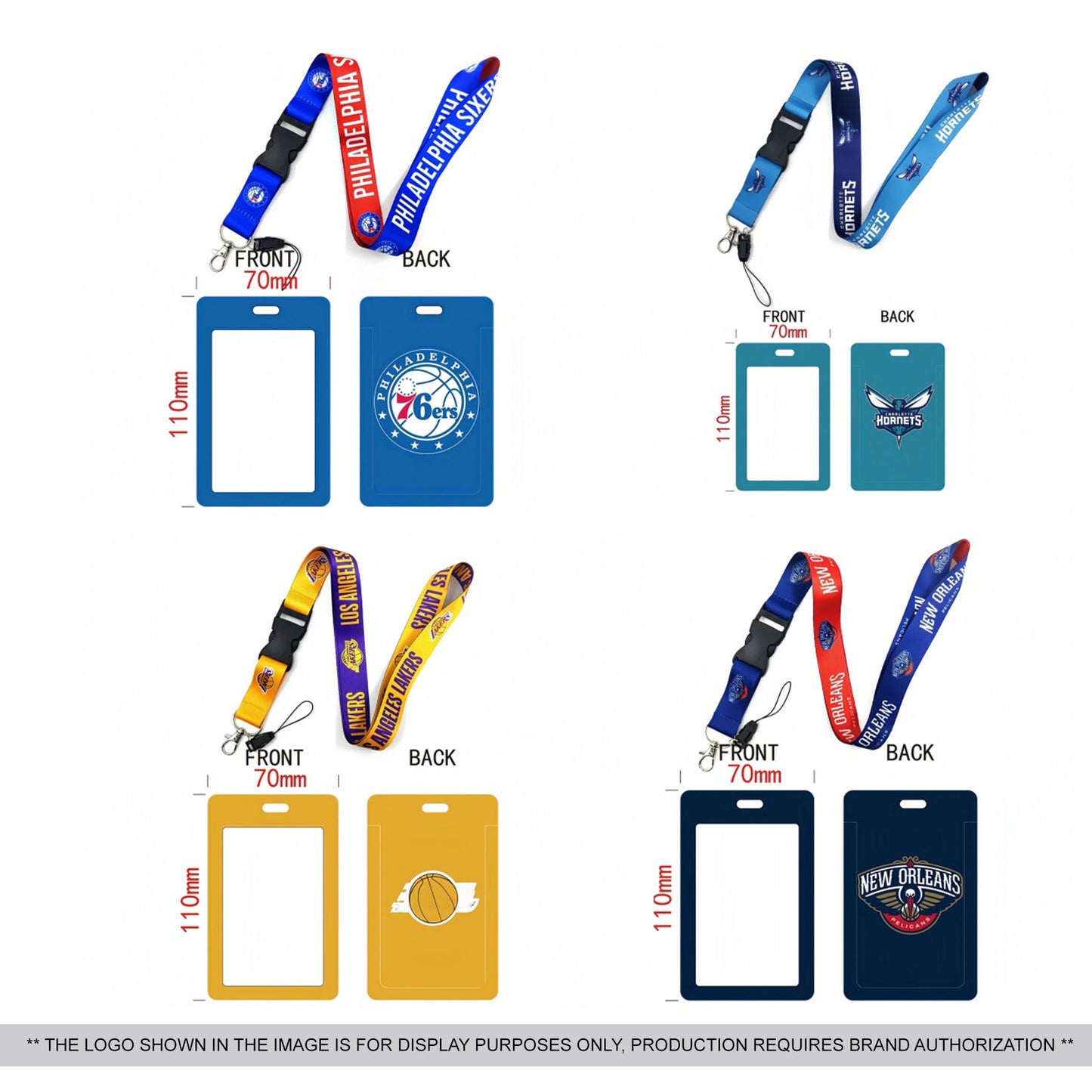 Team ID card holder and lanyard