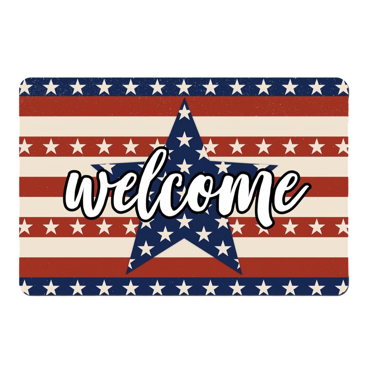 American Flag Door Mat
