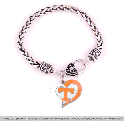 Custom Heart Pendant Bracelet